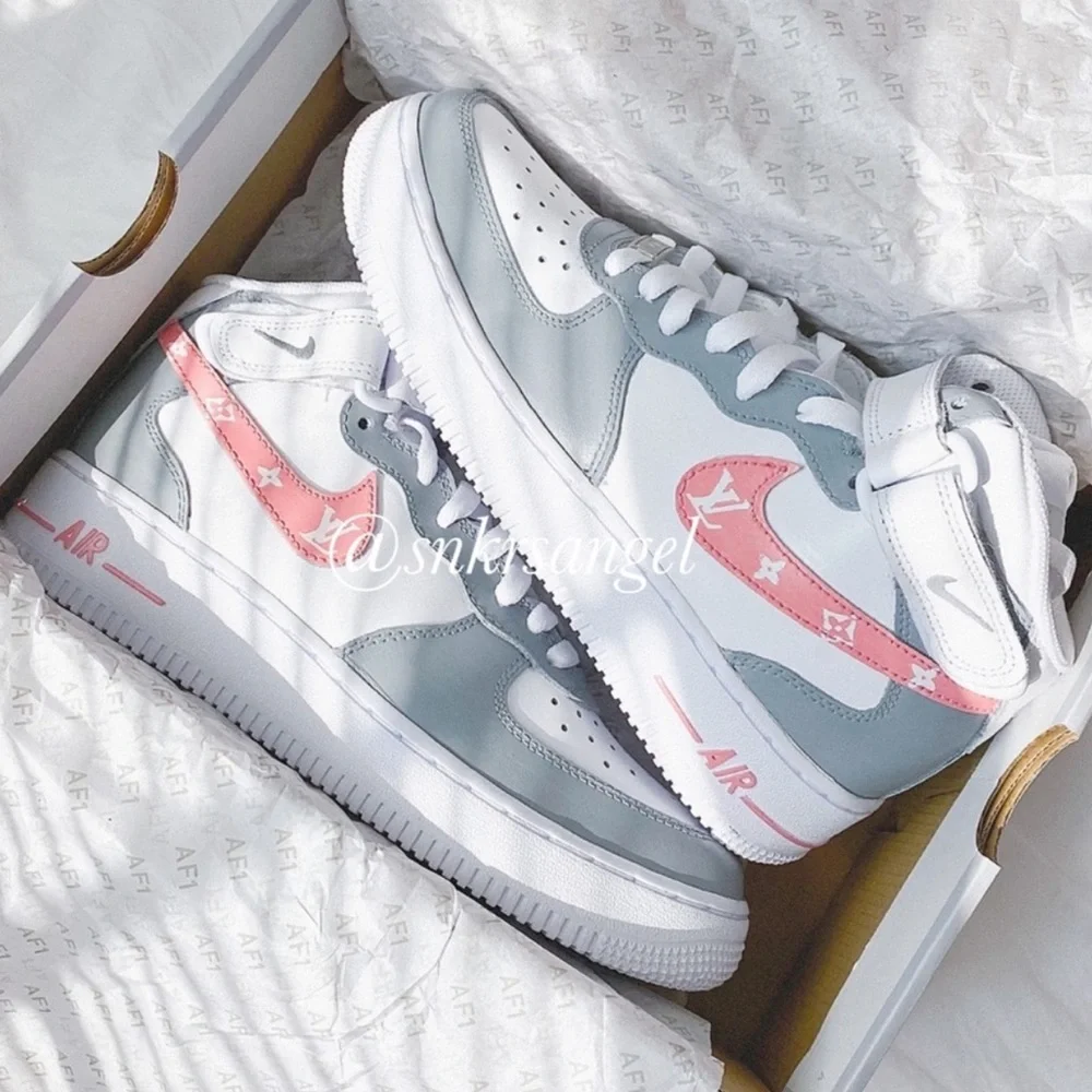 Nike custom air force 1 mid sneakers - Picture 2 of 3